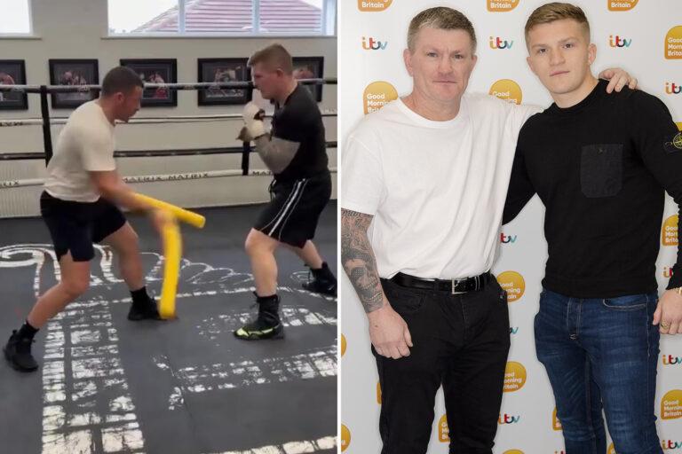Ricky Hatton mistaken for son Campbell after body transformation with fans stunned by boxing legend’s weight loss