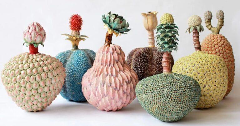 Japanese Ceramicist Handcrafts Fanciful Sculptures of Enchanting Exotic Fruits