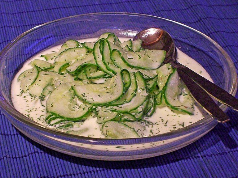 German Cucumber Salad with Dill • – Summer Salad