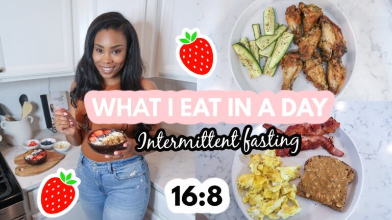 WHAT I EAT IN A DAY | INTERMITTENT FASTING WEIGHT LOSS *healthy and realistic* // LoveLexyNicole