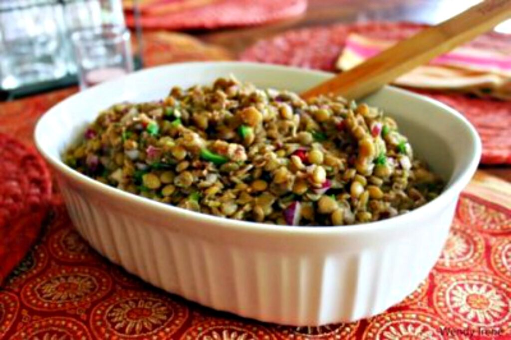 Green Lentil Salad [Vegan]