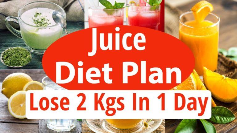 Juice Diet Plan For Fast Weight Loss | Lose 2 Kgs In 1 Day | How To Lose Weight FAST | Juice Recipes